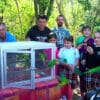 Wild Orange-fronted Conures are released after rehabilitation from wildlife trade